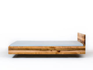 MAZZIVO - bed hanging in the air , mazzivo konzept + gestaltung przemysław mitręga mazzivo konzept + gestaltung przemysław mitręga Modern Bedroom Wood Wood effect