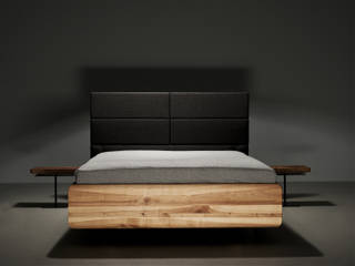 MAZZIVO - Bed LETTO - solid ash wood, mazzivo konzept + gestaltung przemysław mitręga mazzivo konzept + gestaltung przemysław mitręga Moderne slaapkamers Hout Hout