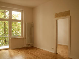 "Wohnung A & P", Birgit Glatzel Architektin Birgit Glatzel Architektin Living room Wood White