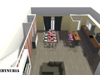 Casa unifamiliar, construcciones y reformas Viguera construcciones y reformas Viguera ห้องทานข้าว