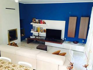 Emanuela galfetti architect to, Emanuela galfetti architetto Emanuela galfetti architetto Modern Living Room Wood Blue