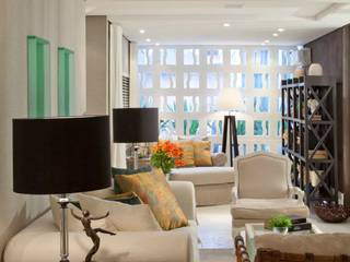 Suavidade de cores e texturas que proporcionam conforto e bem estar! , Bianka Mugnatto Design de Interiores Bianka Mugnatto Design de Interiores Salas de estar ecléticas