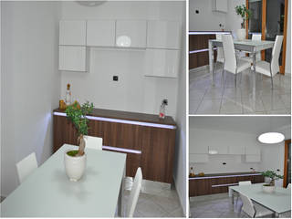 RISTRUTTURAZIONE ZONA GIORNO (CUCINA_PRANZO), Mario Gena Mario Gena Modern dining room