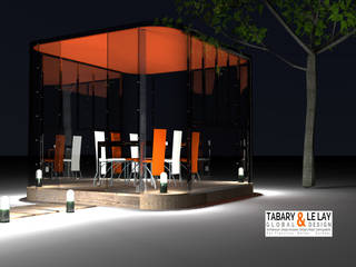 le Plan à 6, Frédéric TABARY Frédéric TABARY Modern balcony, veranda & terrace Plastic