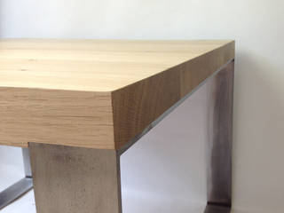 Table basse "PROFIL" 80, Studio OPEN DESIGN Studio OPEN DESIGN Moderne woonkamers Massief hout