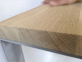 Table basse "PROFIL" 80, Studio OPEN DESIGN Studio OPEN DESIGN WoonkamerVerlichting Massief hout
