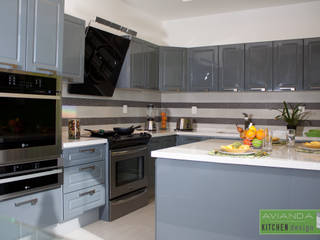 Showroom, Avianda Kitchen Design Avianda Kitchen Design Modern Kitchen Engineered Wood Grey