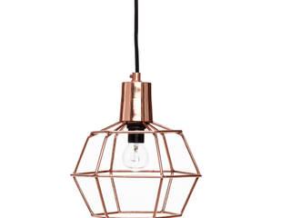 Kupferlampen von Hübsch Interior, WohnSchwestern WohnSchwestern Industrial style living room Copper/Bronze/Brass