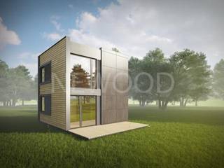 Cube NEWOOD - Современные деревянные дома Дома в эклектичном стиле Дерево Многоцветный