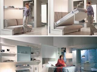 Stylish Convertible Stealth Furniture by BonBon, lookingstudio lookingstudio 모던스타일 거실 우드 우드 그레인