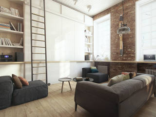 Haruki's apartment, The Goort The Goort Industrial style living room