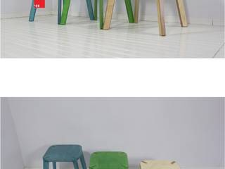 빗각 스툴 의자 , square furniture square furniture 트로피컬 아이방 우드 우드 그레인