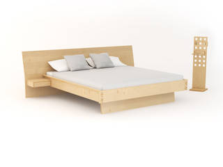 Betten, FunctionWall FunctionWall Modern style bedroom Wood Wood effect