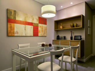 Apartamento Sumaré - SP, Juliana Conforto Juliana Conforto Rustic style dining room