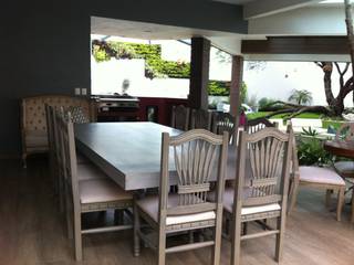 IDEAR INTERIORISMO Eclectic style dining room Wood Grey