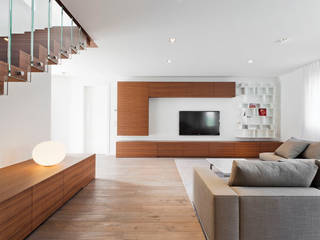 Z House, EXiT architetti associati EXiT architetti associati Salas de estilo minimalista Madera