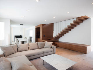 Z House, EXiT architetti associati EXiT architetti associati Living room Wood Wood effect