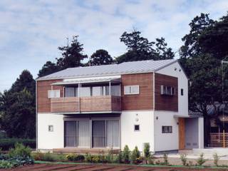 麦畑のある家, 池野健建築設計室 池野健建築設計室 Case moderne Legno Effetto legno