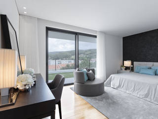 Casa em Braga, CASA MARQUES INTERIORES CASA MARQUES INTERIORES Modern style bedroom