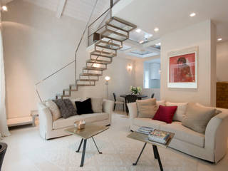 appartamento a rimini, bilune studio bilune studio Eclectic style living room