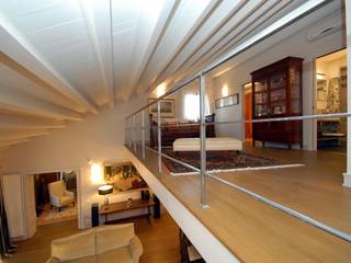 residenza a rimini, bilune studio bilune studio Modern corridor, hallway & stairs