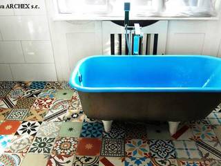 Marokkaanse cementtegels van Articima - Patchwork, Articima Articima Phòng tắm phong cách Địa Trung Hải