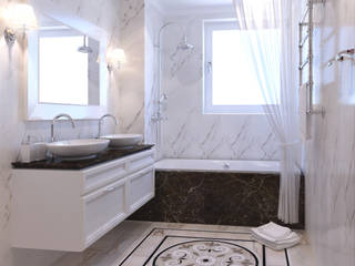 Badezimmer, Insight Vision GmbH Insight Vision GmbH Phòng tắm phong cách kinh điển White
