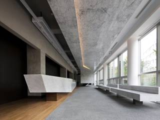 김종복 미술관, Chun Architects Chun Architects 모던스타일 복도, 현관 & 계단