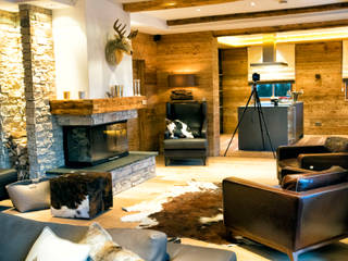 Kamin Wohnzimmer Kitzbüheler Werkstätten Living room Fireplaces & accessories