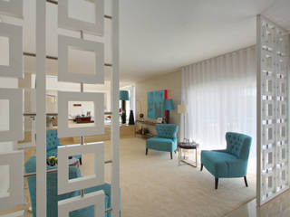 Casa Luanda Salas de estar modernas por Silvia Costa | Arquitectura de Interiores Moderno