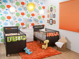 Recámara para gemelos, Idea Interior Idea Interior Modern style bedroom
