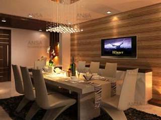 Residential, ANSA Interiors ANSA Interiors Столовая комната в азиатском стиле