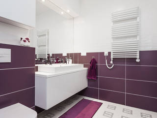 nowoczesna łazienka, Kameleon - Kreatywne Studio Projektowania Wnętrz Kameleon - Kreatywne Studio Projektowania Wnętrz Modern style bathrooms