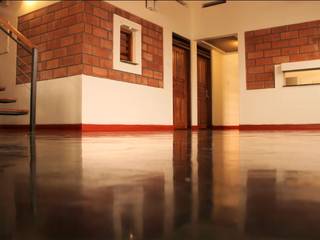Meera & Dinesh Residence , dd Architects dd Architects Rustikale Wände & Böden