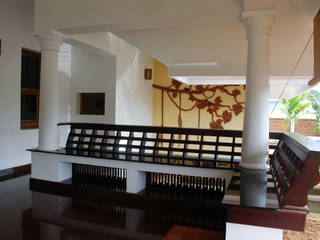 Krishnakumar Residence Interiors, dd Architects dd Architects Classic style balcony, veranda & terrace