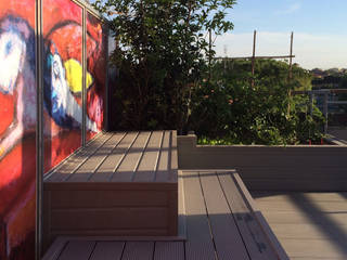 dehor urbano, bilune studio bilune studio Moderner Balkon, Veranda & Terrasse