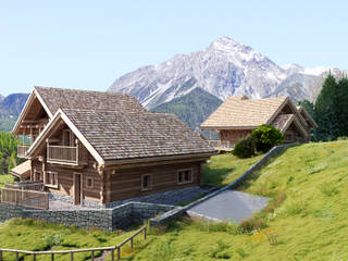 SAN SICARIO CHALET RENDERING, 3Dedintorni 3Dedintorni منازل