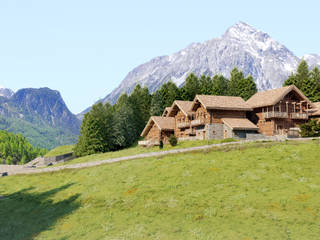 SAN SICARIO CHALET RENDERING, 3Dedintorni 3Dedintorni Casas rústicas