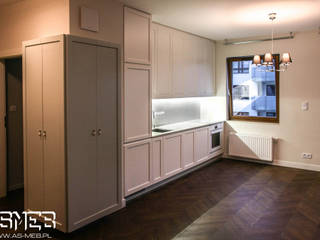 REALIZACJA WOLA, WARSZAWA, AS-MEB AS-MEB Scandinavian style kitchen MDF