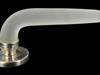 Winglass Collection smooth door handle, Les Verreries de Bréhat Les Verreries de Bréhat Modern style doors Glass