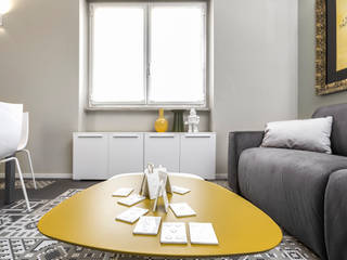 Double "Y" project: it's young and yellow mood, Studio Andrea Castrignano Studio Andrea Castrignano Modern living room