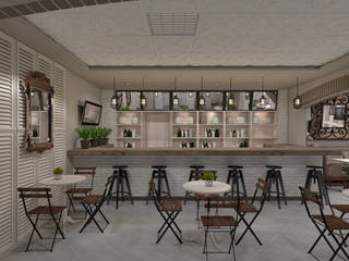 Cafe and restaurant design, Дизайн-студия HOLZLAB Дизайн-студия HOLZLAB Salones de eventos de estilo clásico