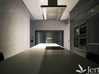 Betonoptik Wandgestaltung Küche, Wandmanufaktur Wandmanufaktur Modern kitchen