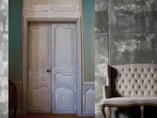 La vie de chateau Papier peint Trompe l'oeil, LABO LEONARD LABO LEONARD Eclectic style walls & floors