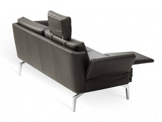 Schlicht und Elegant, Design Lounge Hinke Wien Design Lounge Hinke Wien Modern living room Leather Grey