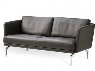 Schlicht und Elegant, Design Lounge Hinke Wien Design Lounge Hinke Wien Modern living room Leather Grey