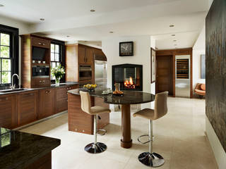 Grosvenor | Luxury American Walnut Kitchen, Davonport Davonport Cucina moderna Legno Effetto legno