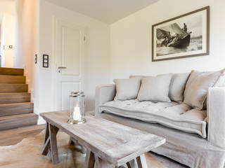 Homestaging Musterwohnung auf Sylt, Immofoto-Sylt Immofoto-Sylt Country style living room
