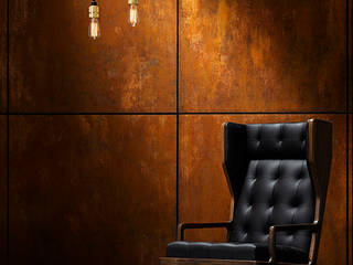 Rusteel , Armourcoat Surface Finishes Armourcoat Surface Finishes Soggiorno in stile industriale Ferro / Acciaio