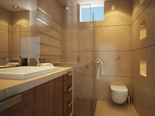 Luxury Bathrooms, FUSSON STUDIO FUSSON STUDIO Modern Banyo